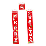 Maxbell Merry Christmas Porch Banner Christmas Outdoor Decoration  Red