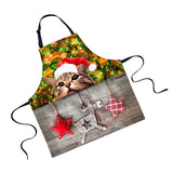 Maxbell Christmas Apron Unisex Kitchen Bib Apron Adjustable Neck Cooking CA5375R