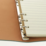 Maxbell A6 Loose-Leaf Retro Strap Hand Book String Blank Notebook  Cyan