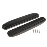 1 Pair(2PCS) Armrest Pad Cushion for Wheelchair Black PU