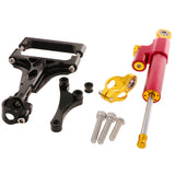 Maxbell Steering Damper Stabilizer Mounting for Kawasaki Z1000 Z750 Red + Black