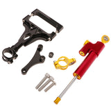 Maxbell Steering Damper Stabilizer Mounting for Kawasaki Z1000 Z750 Red + Black