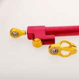 Maxbell Steering Damper Stabilizer Mounting for Kawasaki Z1000 Z750 Red + Black