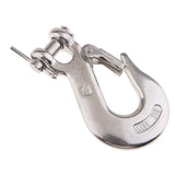 Maxbell Marine 316 Stainless Steel Trailer Safety Chain Latch Clevis Hook 0.25 inch