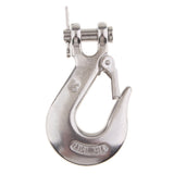 Maxbell Marine 316 Stainless Steel Trailer Safety Chain Latch Clevis Hook 0.25 inch