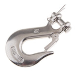 Maxbell Marine 316 Stainless Steel Trailer Safety Chain Latch Clevis Hook 0.25 inch