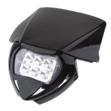 Maxbell Universal Motorcycle LED Headlight Headlamp for Enduro Dirt Bike Black