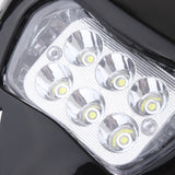 Maxbell Universal Motorcycle LED Headlight Headlamp for Enduro Dirt Bike Black