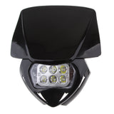 Maxbell Universal Motorcycle LED Headlight Headlamp for Enduro Dirt Bike Black