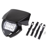 Maxbell Universal Motorcycle LED Headlight Headlamp for Enduro Dirt Bike Black