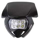 Maxbell Universal Motorcycle LED Headlight Headlamp for Enduro Dirt Bike Black