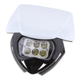 Maxbell Universal Motorcycle LED Headlight Headlamp for Enduro Dirt Bike White