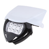 Maxbell Universal Motorcycle LED Headlight Headlamp for Enduro Dirt Bike White