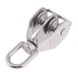 Maxbell 304 Stainless Steel Double Swivel Pulley Block with Swivel Eye M20