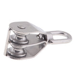 Maxbell 304 Stainless Steel Double Swivel Pulley Block with Swivel Eye M20