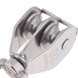 Maxbell 304 Stainless Steel Double Swivel Pulley Block with Swivel Eye M20