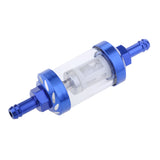 Maxbell CNC Universal Scooter Dirt Pit Bike Go Kart 8mm 5/16" Gas Fuel Filter Blue