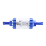 Maxbell CNC Universal Scooter Dirt Pit Bike Go Kart 8mm 5/16" Gas Fuel Filter Blue