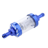 Maxbell CNC Universal Scooter Dirt Pit Bike Go Kart 8mm 5/16" Gas Fuel Filter Blue