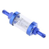 Maxbell CNC Universal Scooter Dirt Pit Bike Go Kart 8mm 5/16" Gas Fuel Filter Blue