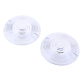 Maxbell 2Pcs Turn Signal Light Lens Cover for Harley Road King Electra Glide Clear