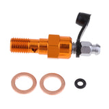 Maxbell Universal M10 Single Banjo Bolt Thread Bleeder Nipple Washers 1.25mm Orange