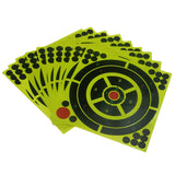 Maxbell 10pcs Shooting Targets Reactive Splatter Adhesive Paper Target 20x20cm