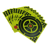 Maxbell 10pcs Shooting Targets Reactive Splatter Adhesive Paper Target 20x20cm