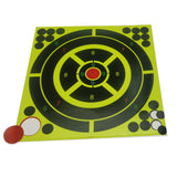 Maxbell 10pcs Shooting Targets Reactive Splatter Adhesive Paper Target 20x20cm