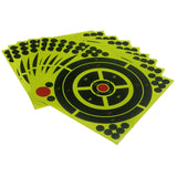 Maxbell 10pcs Shooting Targets Reactive Splatter Adhesive Paper Target 20x20cm