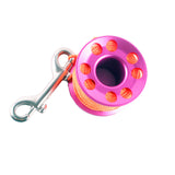 Maxbell Finger Reel Scuba Diving Line Reels with Double Ended Hook  Pink