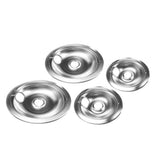 Maxbell Stove Drip Pans Replacement for Whirlpool etc, Two 190mm,Two 238mm