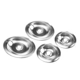 Maxbell Stove Drip Pans Replacement for Whirlpool etc, Two 190mm,Two 238mm
