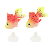 Maxbell 2 Pack Artificial Moving Floating Fish for Fish Tank Aquarium Decor Type 2