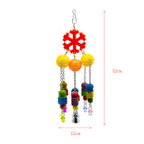 Maxbell Bird Swing Toys Colorful Ball Block Pet Bird Bite Chewing Toy Style_3