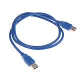 Maxbell USB 3.0 A to USB3.0 A Male to Male Cable Data Transfer Copy Cord OD5.5 100CM