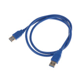 Maxbell USB 3.0 A to USB3.0 A Male to Male Cable Data Transfer Copy Cord OD5.5 100CM