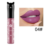 Maxbell Waterproof Makeup Liquid Lipstick Moisturizing Long Lasting Lip Gloss Tint Purple