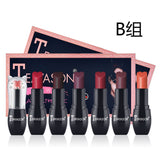 Maxbell 6 Colors Waterproof Long Lasting Velvet Matte Lipstick Moisturizing Lip Balm