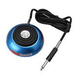 Maxbell Tattoo Foot Pedal Round Power Supply Switch Controller w/ Silicone Cord Blue