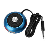 Maxbell Tattoo Foot Pedal Round Power Supply Switch Controller w/ Silicone Cord Blue