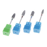 Maxbell 3/32'' Nail Art Drill Bit Acrylic Gels Removal Electric Manicure Bits Set 4x