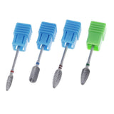 Maxbell 3/32'' Nail Art Drill Bit Acrylic Gels Removal Electric Manicure Bits Set 4x