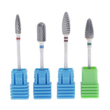 Maxbell 3/32'' Nail Art Drill Bit Acrylic Gels Removal Electric Manicure Bits Set 4x