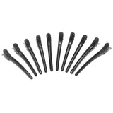 Maxbell 10pcs Duck Sectioning Clips Barber Curl Pin Clip Styling Tools Black