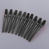 Maxbell 10pcs Duck Sectioning Clips Barber Curl Pin Clip Styling Tools Black