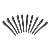 Maxbell 10pcs Duck Sectioning Clips Barber Curl Pin Clip Styling Tools Black