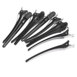 Maxbell 10pcs Duck Sectioning Clips Barber Curl Pin Clip Styling Tools Black