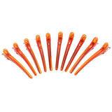 Maxbell 10pcs Duck Sectioning Clips Barber Curl Pin Clip Styling Tools Orange