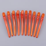 Maxbell 10pcs Duck Sectioning Clips Barber Curl Pin Clip Styling Tools Orange